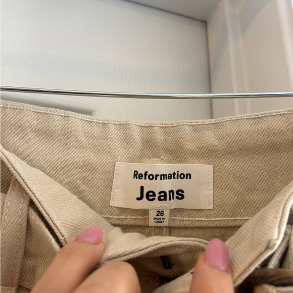 Reformation Belted High Rise Straight Jeans - Picture 4 of 12